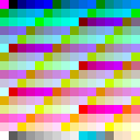 Gamma-corrected Quantized Palette Image